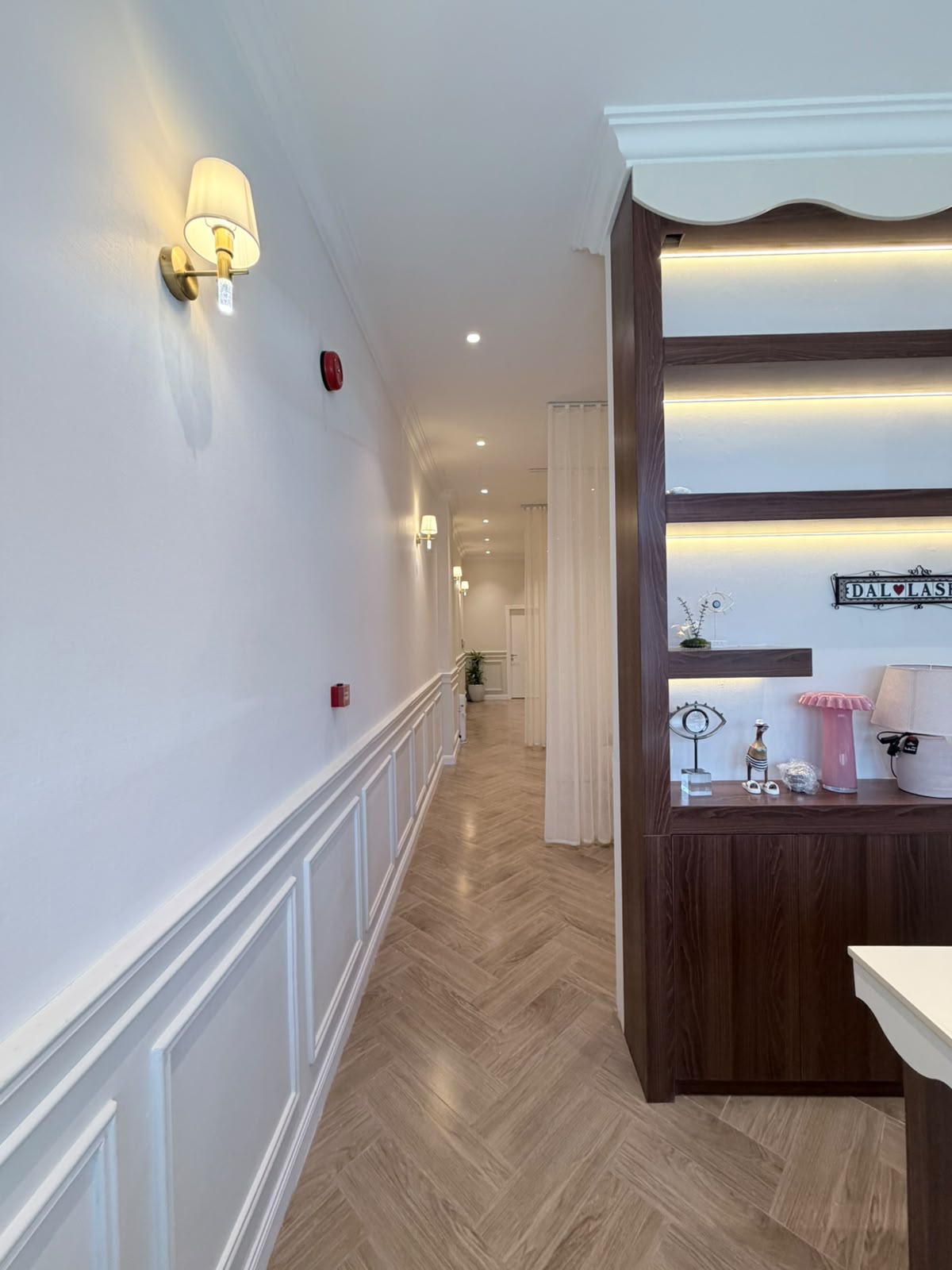 Salon fit-out details completed by M.CC in Riyadh