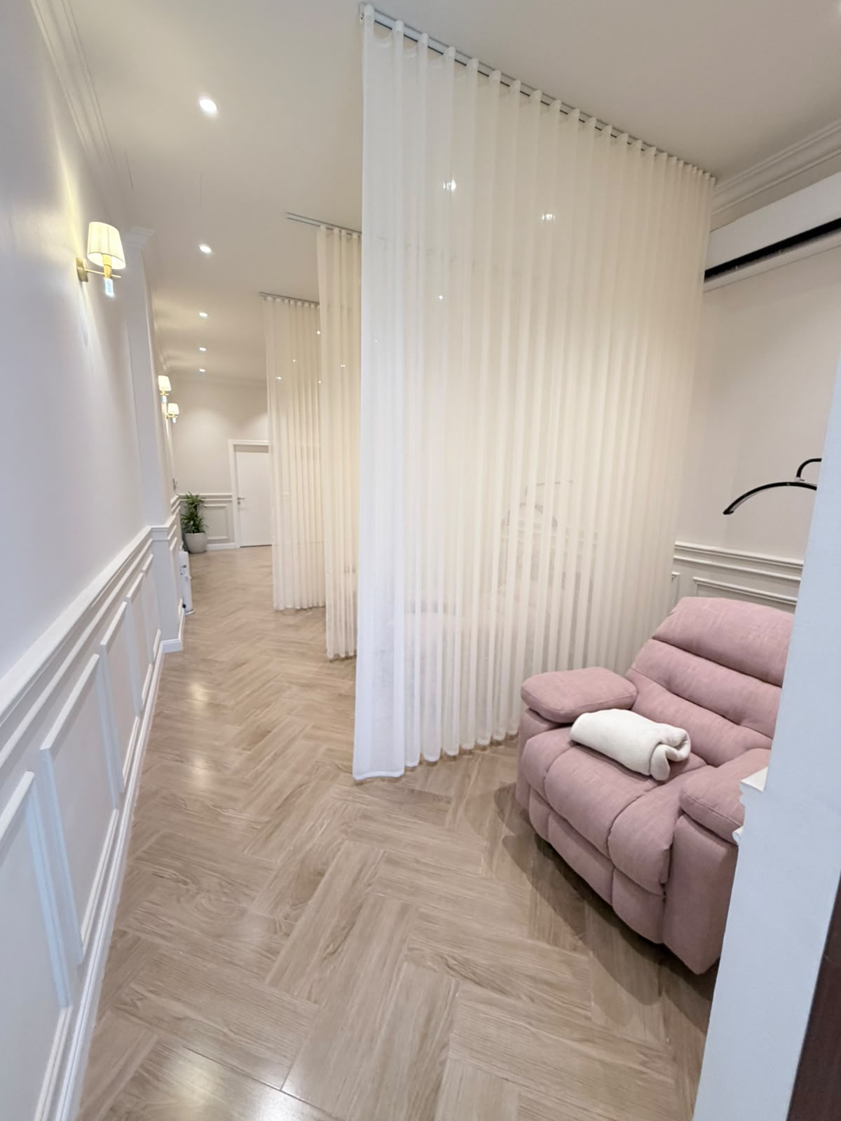 Interior details at DAL Beauty Salon project by M.CC