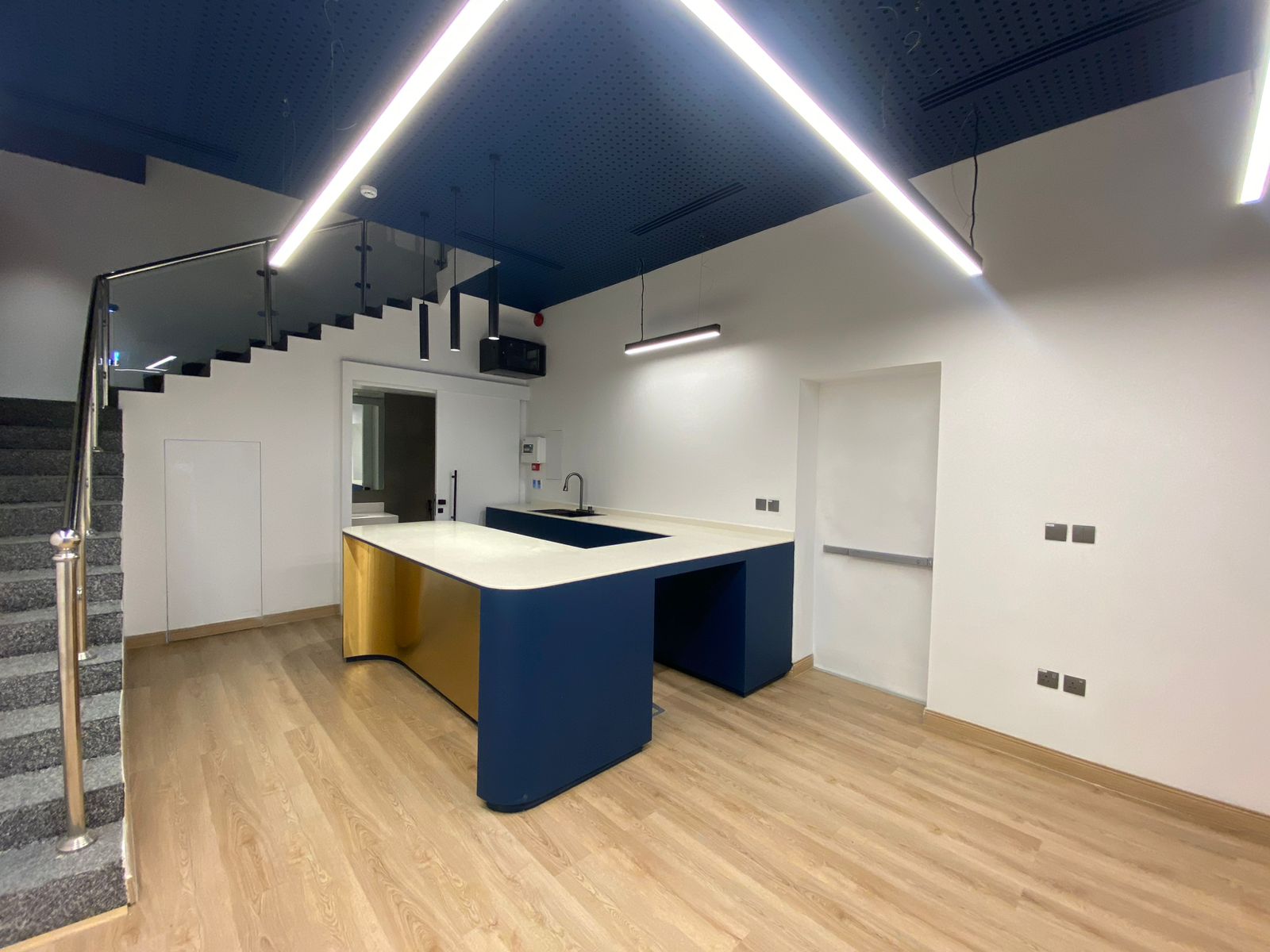 Modern interior details at NMK Showroom
