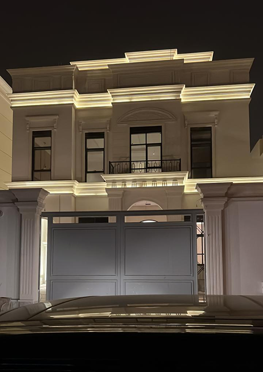 Bespoke interior finishes at Al Obailan Villas by M.CC